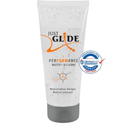 Just Glide Water-Based And Silicone Unisex Performance Gel 200 ml.