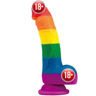 Lovetoy Prider Dildo 20 cm Renkli Soft Doku Realistik Penis LV410027