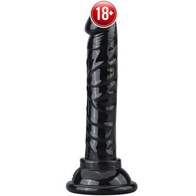 Xise Dildo Series Jelly Black 14.5 cm Anal ve Vajinal Realistik Penis