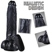 Xise Holy Dragon Vibrating Dildo Black 20.5 cm Titreşimli Realistik Penis XS-WBC10007-V