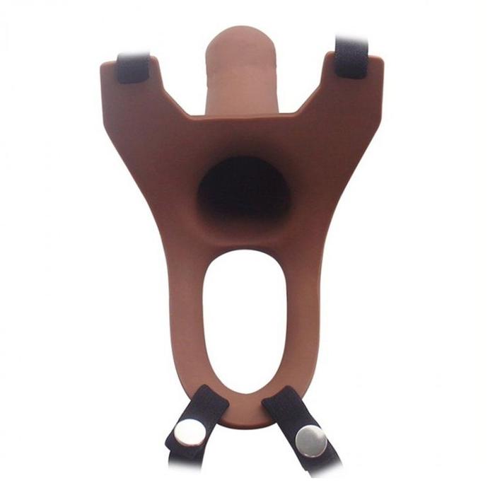 Aphrodisia Hollow Strap-On 5.7'' İçi Boş Belden Bağlamalı Penis-Brown
