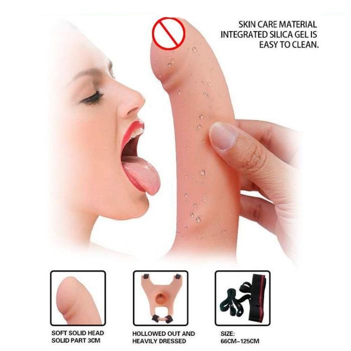 Aphrodisia Hollow Strap-On 6.7'' İçi Boş Titreşimli Kemerli Penis-Flesh