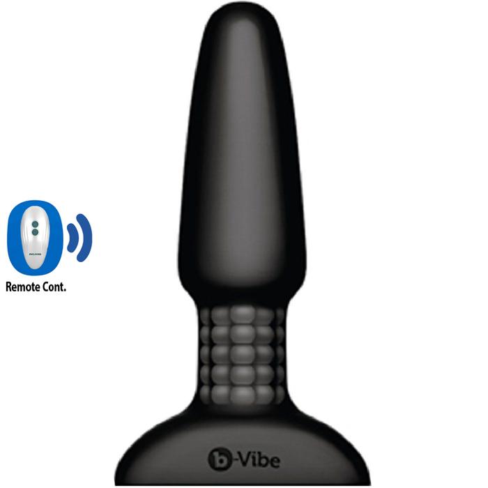 B-Vibe Rimming Remote Control Anal Plug 2 Black