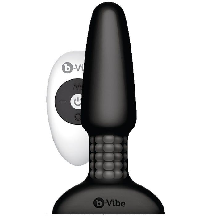 B-Vibe Rimming Remote Control Anal Plug 2 Black