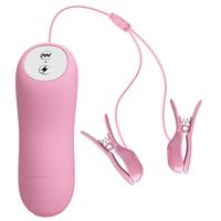 Baile Titreşimli Elektro Şoklu Meme Ucu Vibratörü Pembe BI-014648