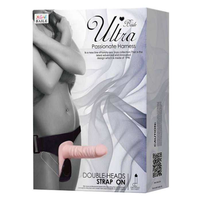 Baile Ultra Passionate Double Head Biseksuel Titreşimli Strap-On