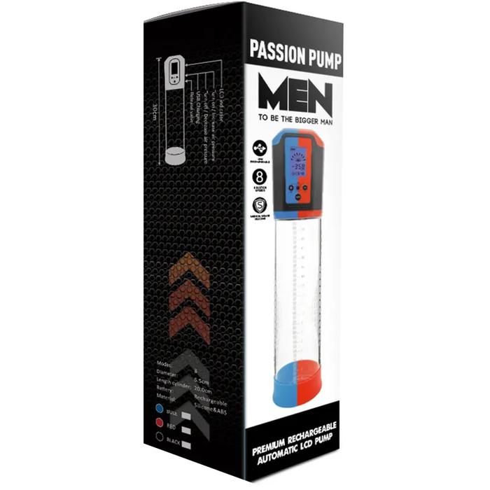 Canwin Passion Pump Lcd Bigger Man Blue Otomatik Penis Pompası ve Jel