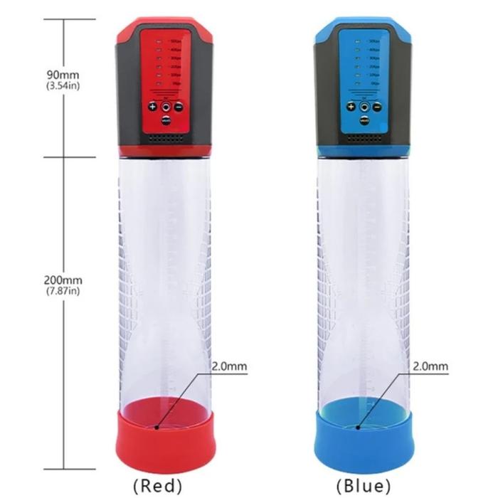 Canwin Passion Pump Lcd Bigger Man Red 5 Mod Otomatik Penis Pompası