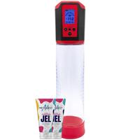 Canwin Passion Pump Lcd Bigger Man Red Otomatik Penis Pompası ve 2 Jel