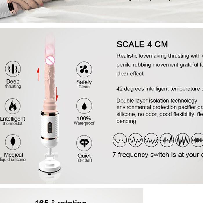 Dibe Gun Machine Thrusting İleri Geri Hareketli Seks Makinesi