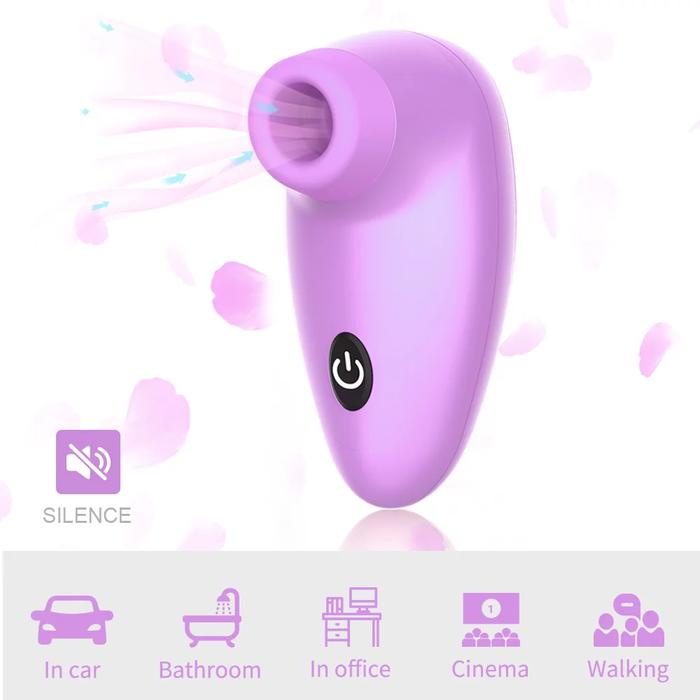 Dibe Sex Massage Emiş Güçlü Vibratör - Purple