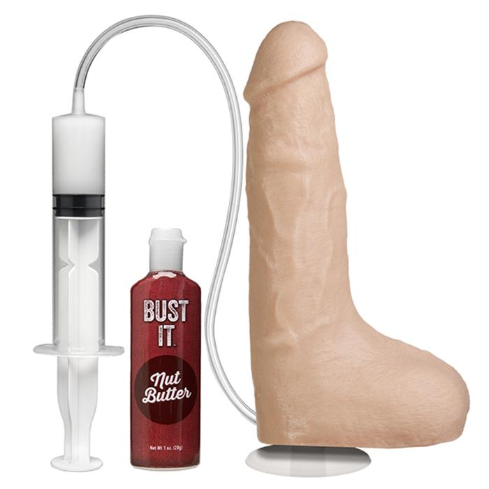 Doc Johnson Bust İt Squirting Cock Dildo Flesh Boşalabilir Realistik Penis
