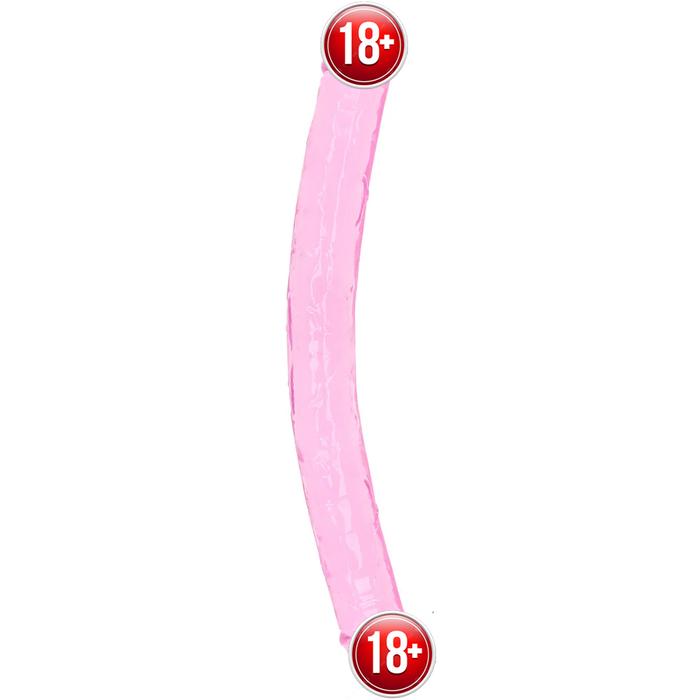 Doc Johnson Crystal Jellies Jr. Double Dong Dildo Pink Jel Doku 30 cm Penis