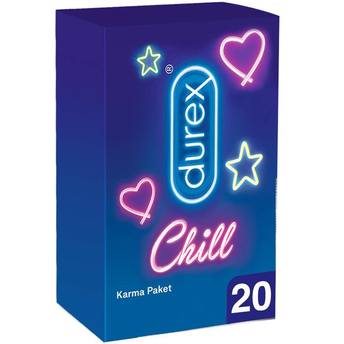 Durex Chill 20'li Ekonomik Paket Karma Prezervatif