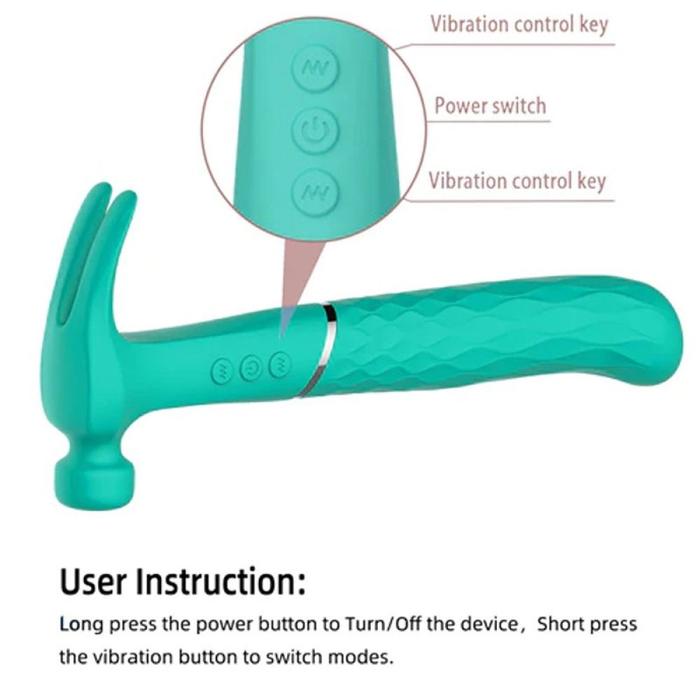 Erox Hammer Love Green Ultra Güçlü Çekiç Vibratör