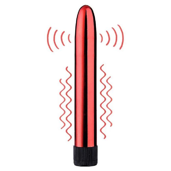 Sexual World Anal And Vaginal Multispeed Vibrating Rod Titreşimli Vibratör-Red