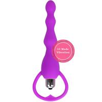 Erox Anal Fantasy Beaded Purple 10 Mod Boncuk Anal Vibratör