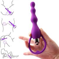Erox Anal Fantasy Beaded Purple 10 Mod Boncuk Anal Vibratör