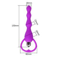 Erox Anal Fantasy Beaded Purple 10 Mod Boncuk Anal Vibratör