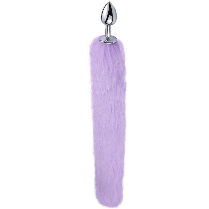 Erox Anal Play Lilac Tail Butt Small Metal Kuyruklu Anal Plug