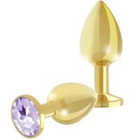 Erox Anal Play Starter Gold Kit Medium Metal Anal Plug ve Temizlik Seti