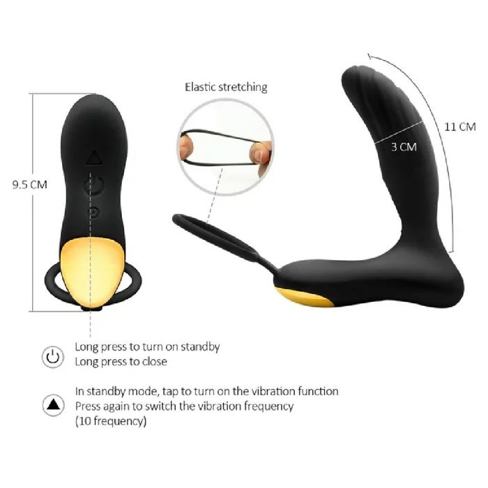Erox Anal Play Waterproof 10 Mod Titreşimli Prostat Plug