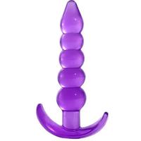 Erox Anal Plug Jelly Butt Beads Plug Mor Silikon Anal Plug