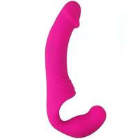 Aphrodisia Double Rider Strapless Strap-On Şarjlı Vibratör-Pink