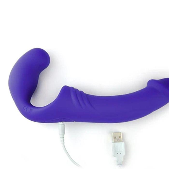 Aphrodisia Double Rider Strapless Strap-On Şarjlı Vibratör-Pink