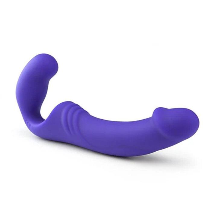 Aphrodisia Double Rider Strapless Strap-On Şarjlı Vibratör-Purple