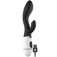 Sexual World Berius Curve Rechargeable G-Spot Rabbit Vibratör-Black