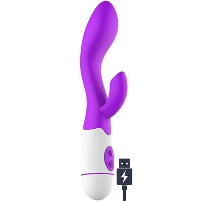 Sexual World Berius Curve Rechargeable G-Spot Rabbit Vibratör-Purple
