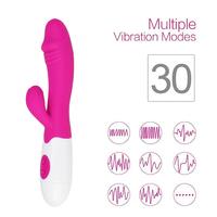 Sexual World Berius Rechargeable Flexible G-Spot Rabbit Vibratör-Blue