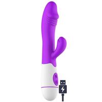 Sexual World Berius Rechargeable Flexible G-Spot Rabbit Vibratör-Purple