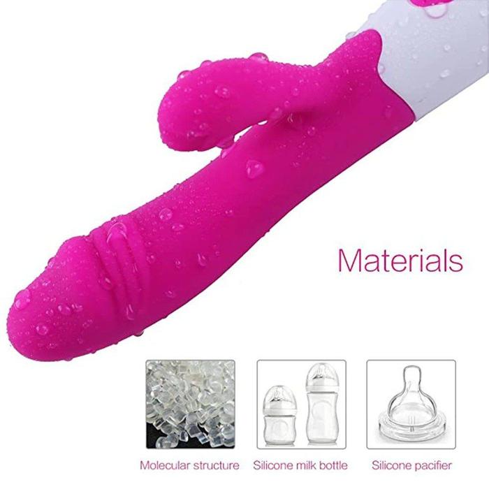 Sexual World Berius Rechargeable Flexible G-Spot Rabbit Vibratör-Purple