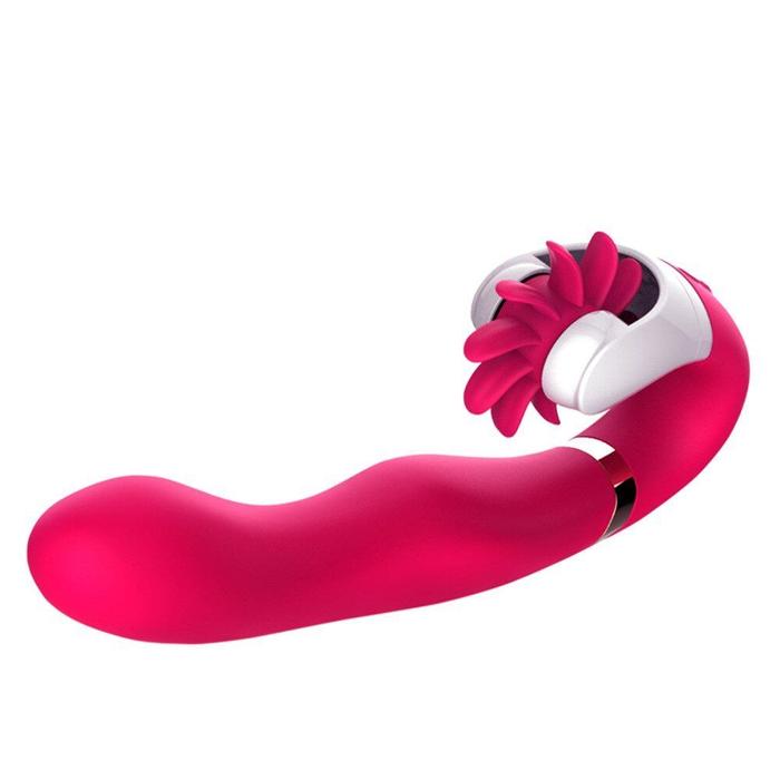 Erox Dave 2 Licking Dil Hareketli Isıtmalı G-Spot Vibratör-Pink