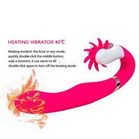 Erox Dave 2 Licking Dil Hareketli Isıtmalı G-Spot Vibratör-Pink