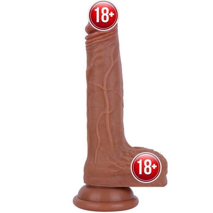 Erox Dildo Series New Texture Çift Katmanlı 18 cm Realistik Penis