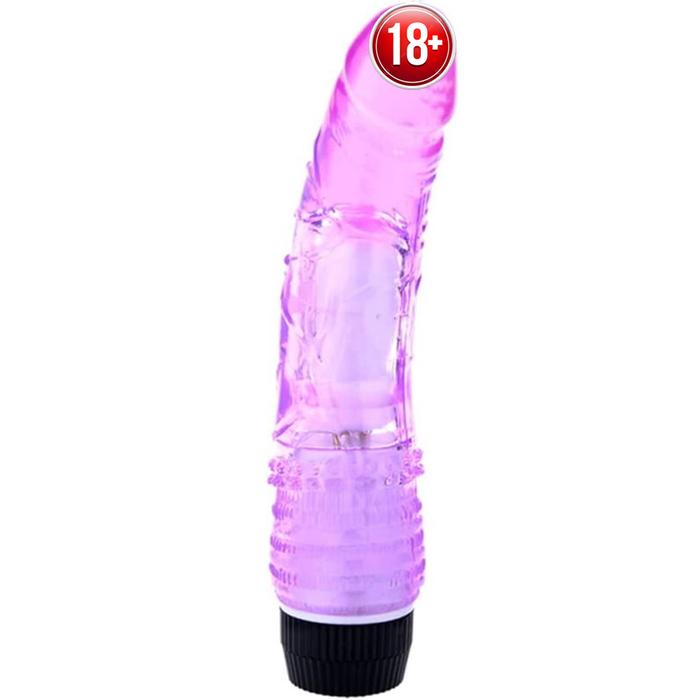 Erox Dildo Vibes Multispeed Vibrator Purple Titreşimli Penis