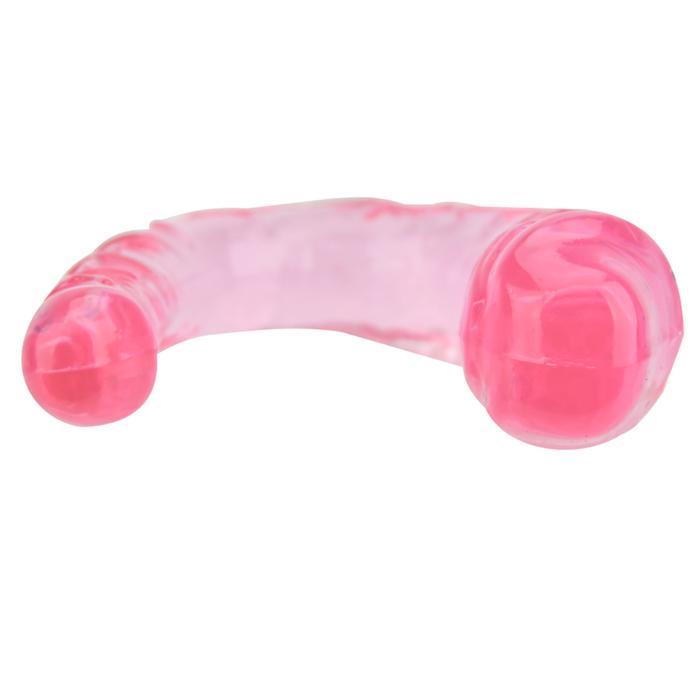 Erox Double Ended Jelly Dildo Pink 30 cm Çift Taraflı Jel Penis