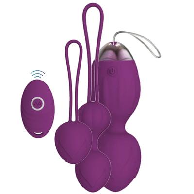 Sexual World Exuis Kegel Balls Uzaktan Kumanda Kegel Vibratör Seti-Purple