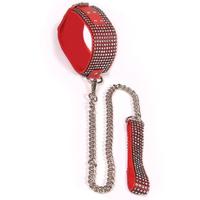 Erox Fetish Fantasy Series Diamond Collar Red Taşlı Fetiş Tasma Set