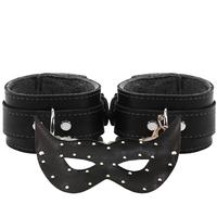 Erox Fetish Fantasy Series Leather Cuffs 2 Pcs. Black Fetiş Kelepçe Seti