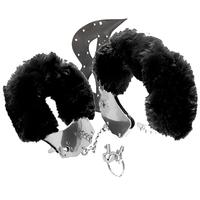 Sexual World Fetish Fantasy Series Metalic Cuffs Fetiş Kelepçe ve Maske-Black