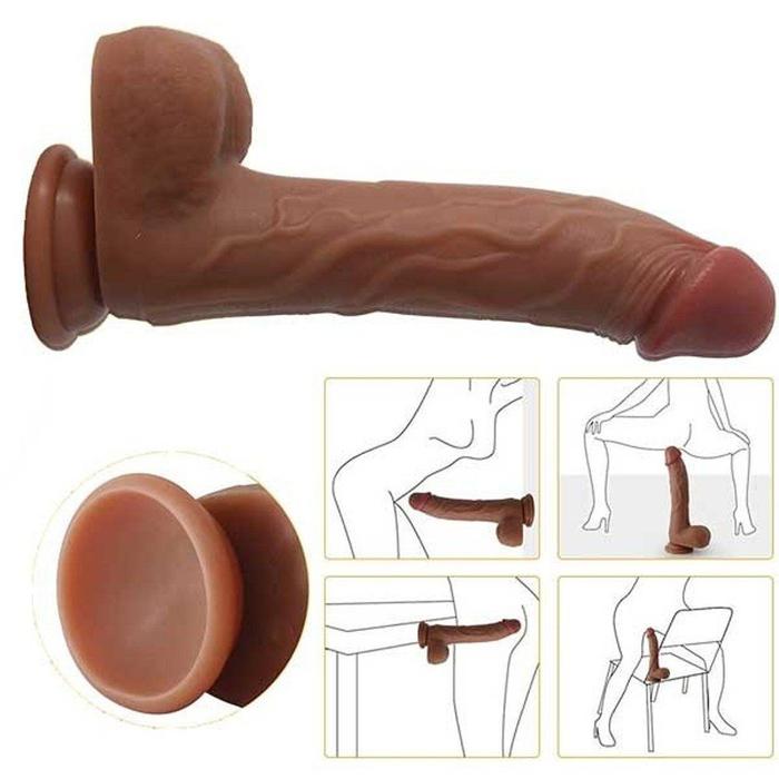 Erox Lumi Rot Thrusting Dildo Isıtmalı İleri Geri Hareketli Realistik Penis 21.5 cm