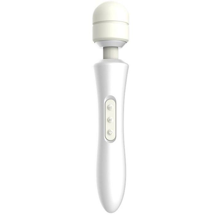 Sexual World Magic Wand Double Massager Masaj Wand Vibratör-White