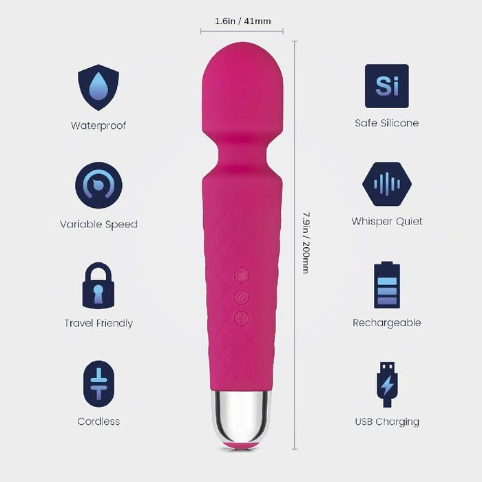 Erox Massage Vibes Pink 20 Mod Masaj Wand Vibratör