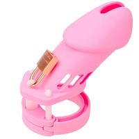 Erox Master Chastity Devices Pink Plastik Penis Kafesi