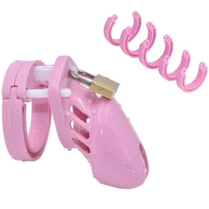 Erox Master Chastity Devices Pink Plastik Penis Kafesi