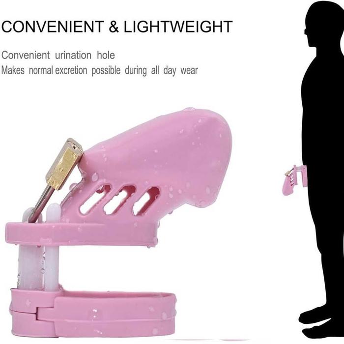 Erox Master Chastity Devices Pink Plastik Penis Kafesi